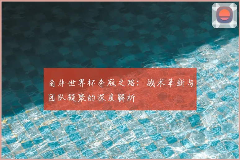南非世界杯夺冠之路：战术革新与团队凝聚的深度解析